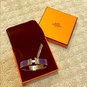 Hermes CLIC H bracelet violet